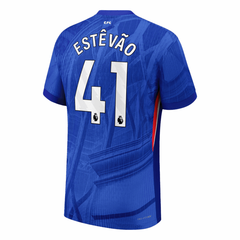 ESTÊVÃO #41 Authentic Chelsea Home Soccer Jersey 2025/26 Blue