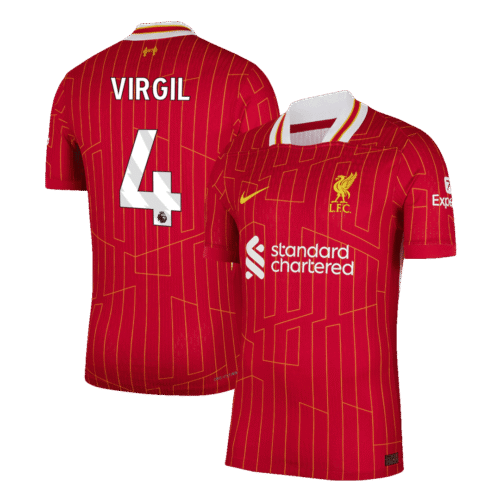 VIRGIL #4 Liverpool Home Authentic Soccer Jersey 2024/25