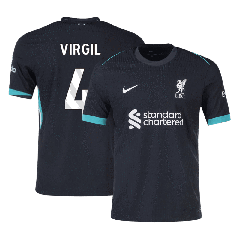 VIRGIL #4 Liverpool Away Authentic Soccer Jersey 2024/25