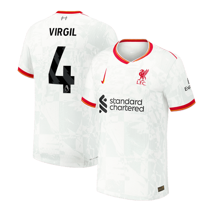 VIRGIL #4 Liverpool Third Away Authentic Soccer Jersey 2024/25