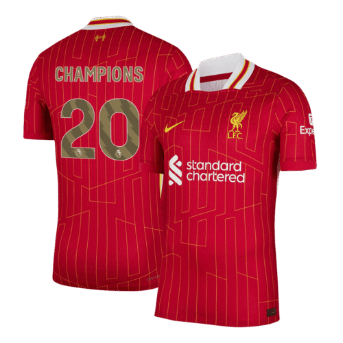 CHAMPIONS #20 Liverpool Home Authentic Soccer Jersey 2024/25