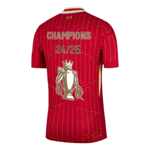 Liverpool Home Authentic Soccer Jersey 2024/25 CHAMPIONS 24/25