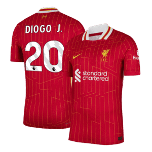 DIOGO J. #20 Liverpool Home Authentic Soccer Jersey 2024/25