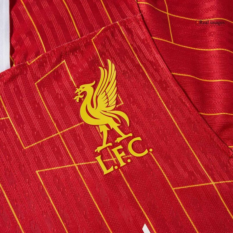 DIOGO J. #20 Liverpool Home Authentic Soccer Jersey 2024/25 - UCL