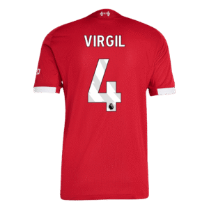 VIRGIL #4 Liverpool Home Authentic Soccer Jersey 2025/26