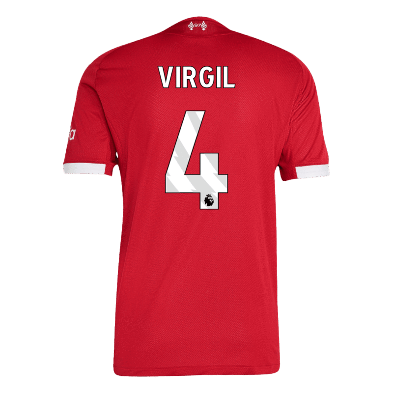 VIRGIL #4 Liverpool Home Authentic Soccer Jersey 2025/26