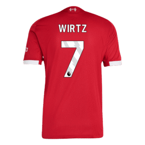 WIRTZ #7 Liverpool Home Authentic Soccer Jersey 2025/26