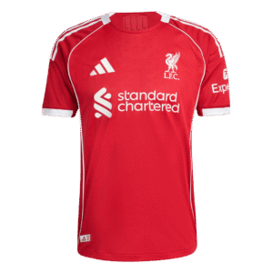 M.SALAH #11 Liverpool Home Authentic Soccer Jersey 2025/26