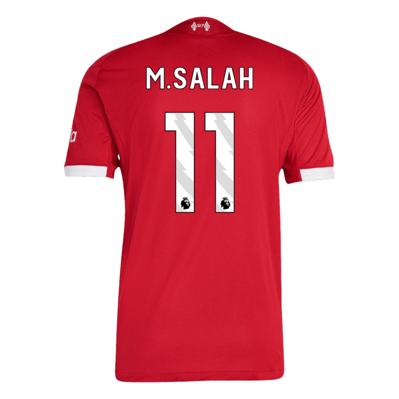 M.SALAH #11 Liverpool Home Authentic Soccer Jersey 2025/26