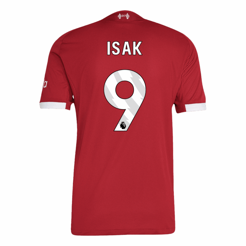 ISAK #9 Liverpool Home Authentic Soccer Jersey 2025/26