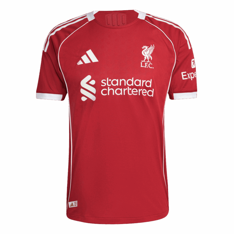 ISAK #9 Liverpool Home Authentic Soccer Jersey 2025/26