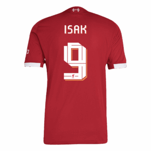 ISAK #9 Liverpool Home Authentic Soccer Jersey 2025/26