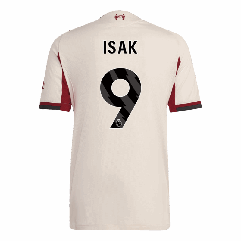 ISAK ##9 Liverpool Away Authentic Soccer Jersey 2025/26