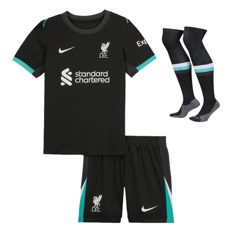 Liverpool Away Kids Soccer Jerseys Full Kit 2024/25