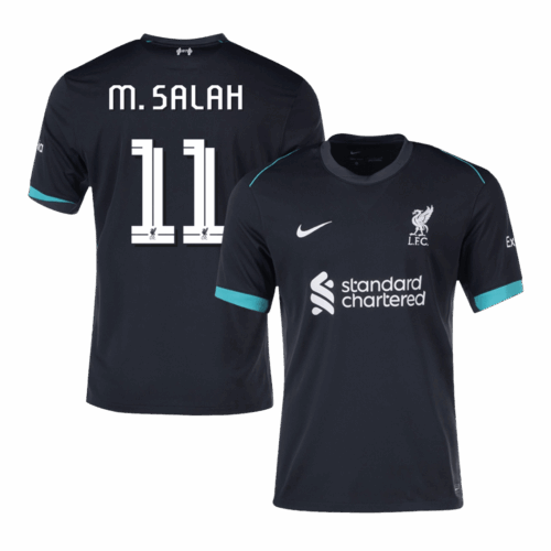 Liverpool M.SALAH #11 Away Soccer Jersey - UCL Edition