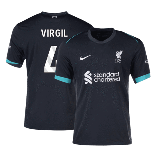 VIRGIL #4 Liverpool Away Soccer Jersey 2024/25