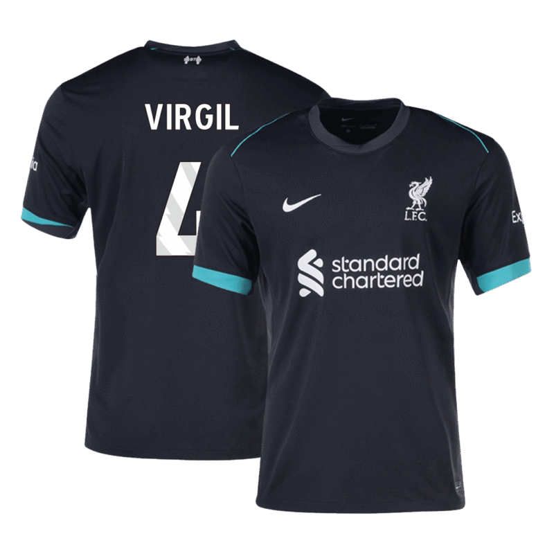 VIRGIL #4 Liverpool Away Soccer Jersey 2024/25