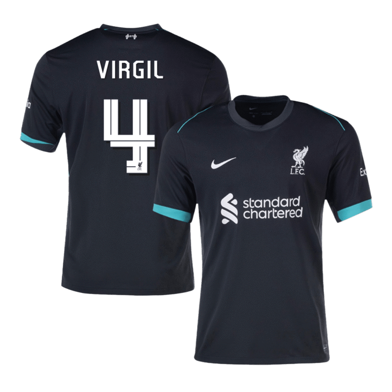 VIRGIL #4 Liverpool Away Soccer Jersey 2024/25 - UCL