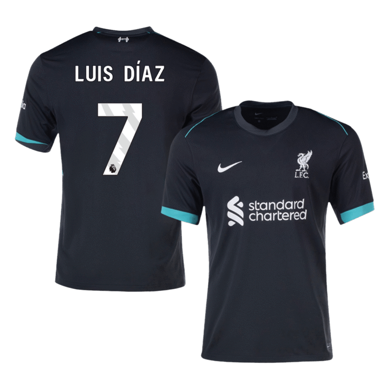 LUIS DÍAZ #7 Liverpool Away Soccer Jersey 2024/25