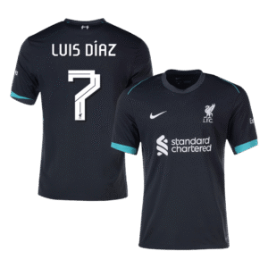 LUIS DÍAZ #7 Liverpool Away Soccer Jersey 2024/25 - UCL