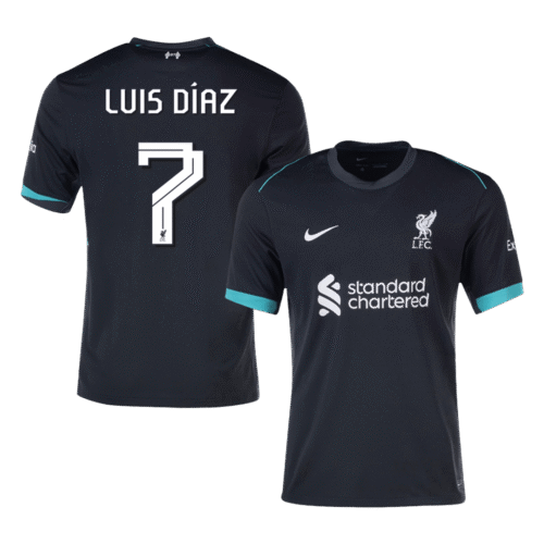 LUIS DÍAZ #7 Liverpool Away Soccer Jersey 2024/25 - UCL