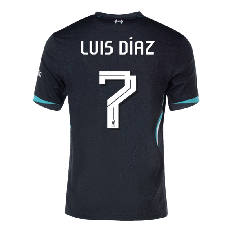 LUIS DÍAZ #7 Liverpool Away Soccer Jersey 2024/25 - UCL