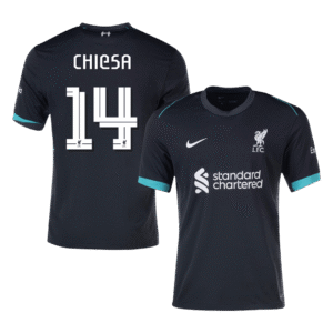 CHIESA #14 Liverpool Away Soccer Jersey 2024/25 - UCL