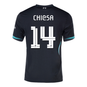 CHIESA #14 Liverpool Away Soccer Jersey 2024/25 - UCL