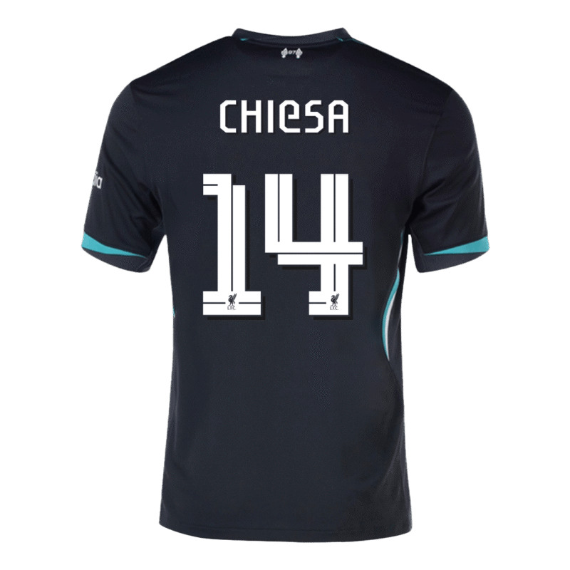 CHIESA #14 Liverpool Away Soccer Jersey 2024/25 - UCL
