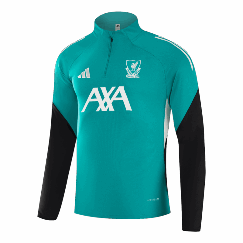 Kid's Liverpool Zipper Sweatshirt Kit(Top+Pants) 25/26 Green