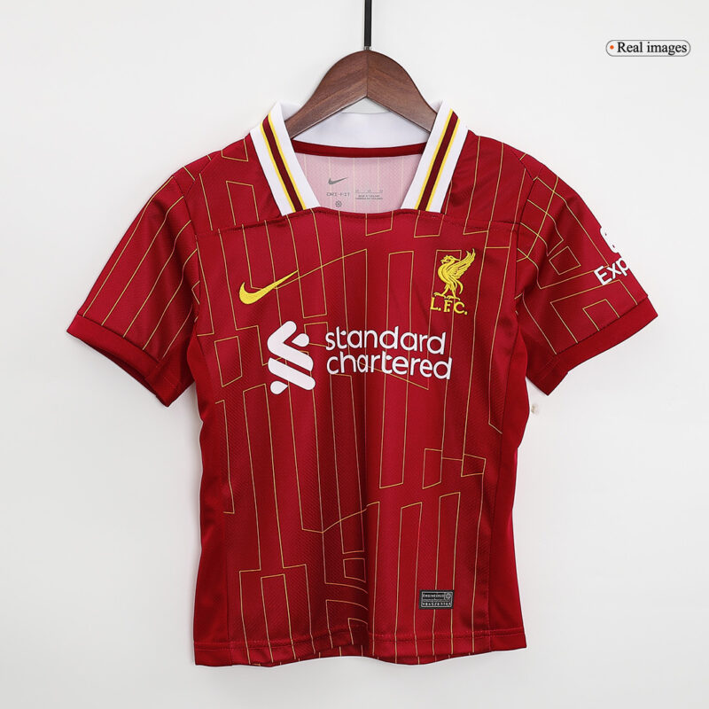 Liverpool Home Kids Soccer Jerseys Full Kit 2024/25