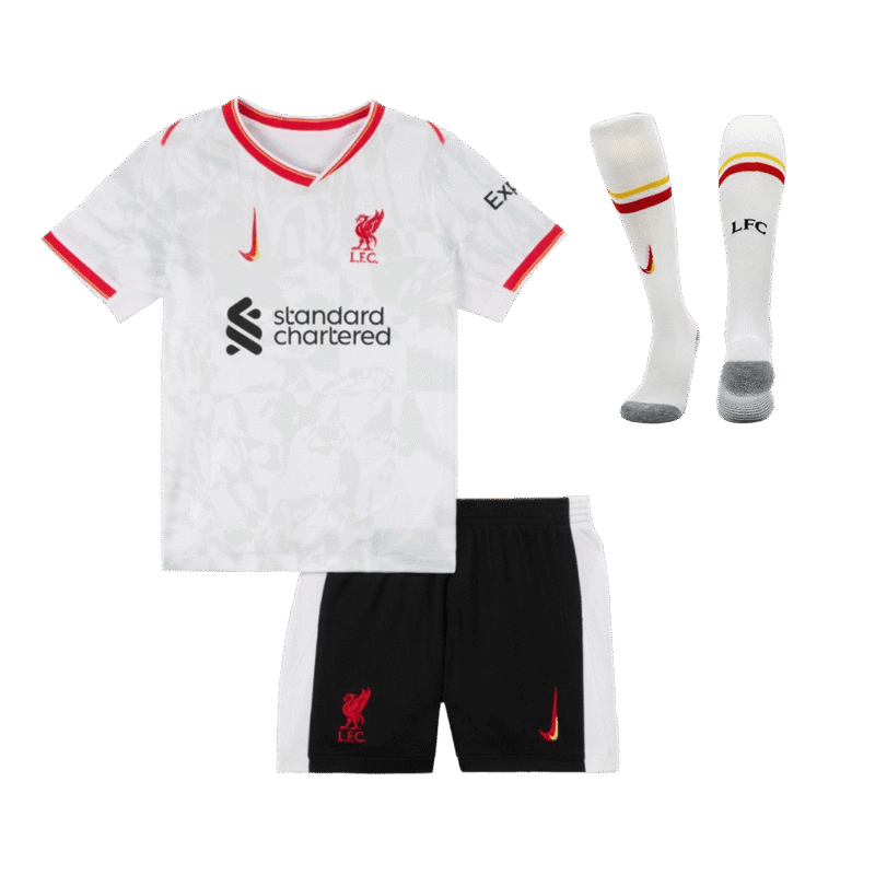 Liverpool Third Away Kids Soccer Jerseys Full Kit 2024/25