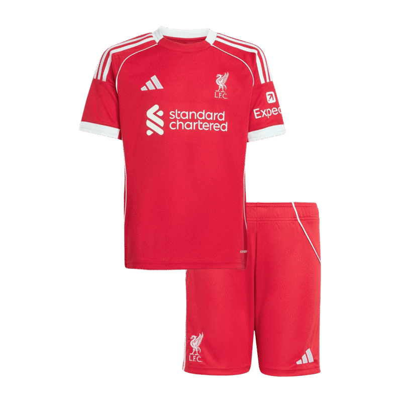 Liverpool Home Kids Soccer Jerseys Kit 2025/26