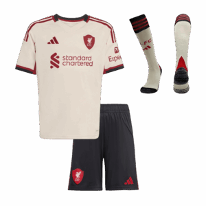 Liverpool Away Kids Soccer Jerseys Full Kit 2025/26