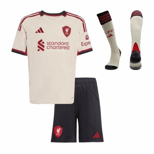 Liverpool Away Kids Soccer Jerseys Full Kit 2025/26