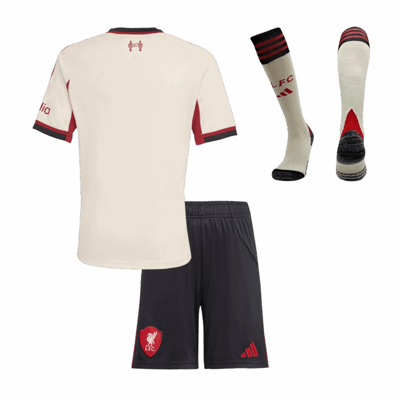 Liverpool Away Kids Soccer Jerseys Full Kit 2025/26