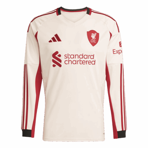 Liverpool Away Long Sleeve Soccer Jersey 2025/26