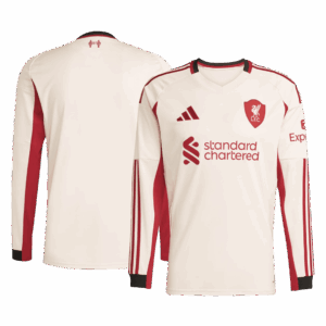 Liverpool Away Long Sleeve Soccer Jersey 2025/26