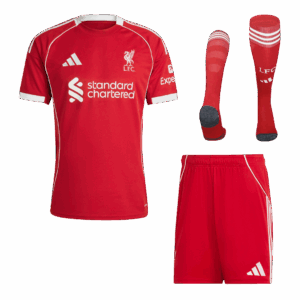 Liverpool Home Soccer Jersey Kit 2025/26