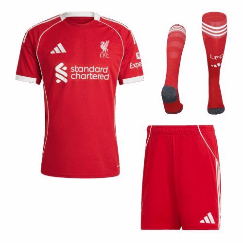 Liverpool Home Soccer Jersey Kit 2025/26