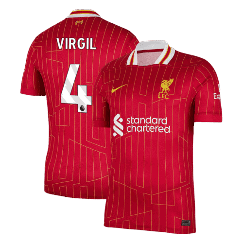 VIRGIL #4 Liverpool Home Soccer Jersey 2024/25