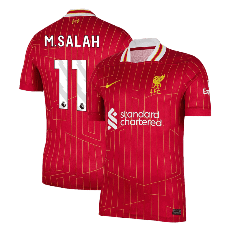 M.SALAH #11 Liverpool Home Soccer Jersey 2024/25