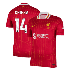 CHIESA #14 Liverpool Home Soccer Jersey 2024/25