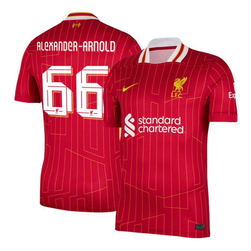ALEXANDER-ARNOLD #66 Liverpool Home Soccer Jersey 2024/25 - UCL