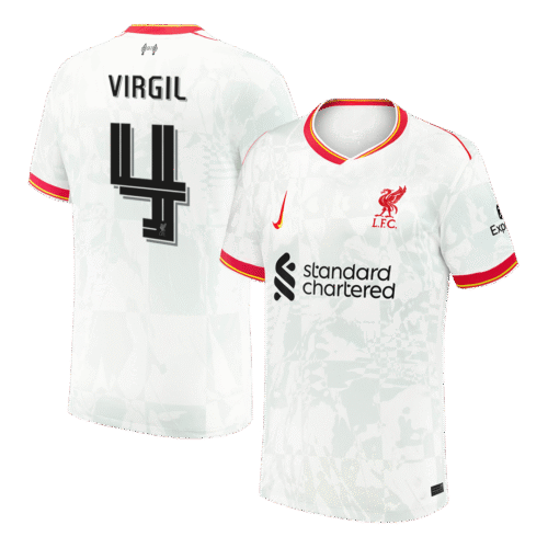 VIRGIL #4 Liverpool Third Away Soccer Jersey 2024/25 - UCL