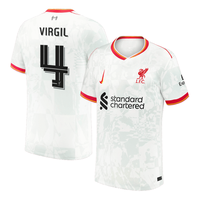 VIRGIL #4 Liverpool Third Away Soccer Jersey 2024/25 - UCL