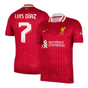 LUIS DÍAZ #7 Liverpool Home Soccer Jersey 2024/25 - UCL