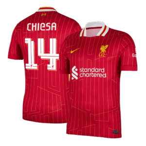 CHIESA #14 Liverpool Home Soccer Jersey 2024/25 - UCL