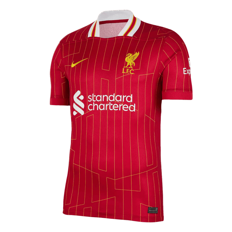 CHIESA #14 Liverpool Home Soccer Jersey 2024/25 - UCL