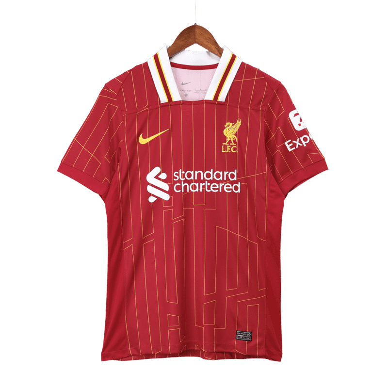 CHIESA #14 Liverpool Home Soccer Jersey 2024/25 - UCL